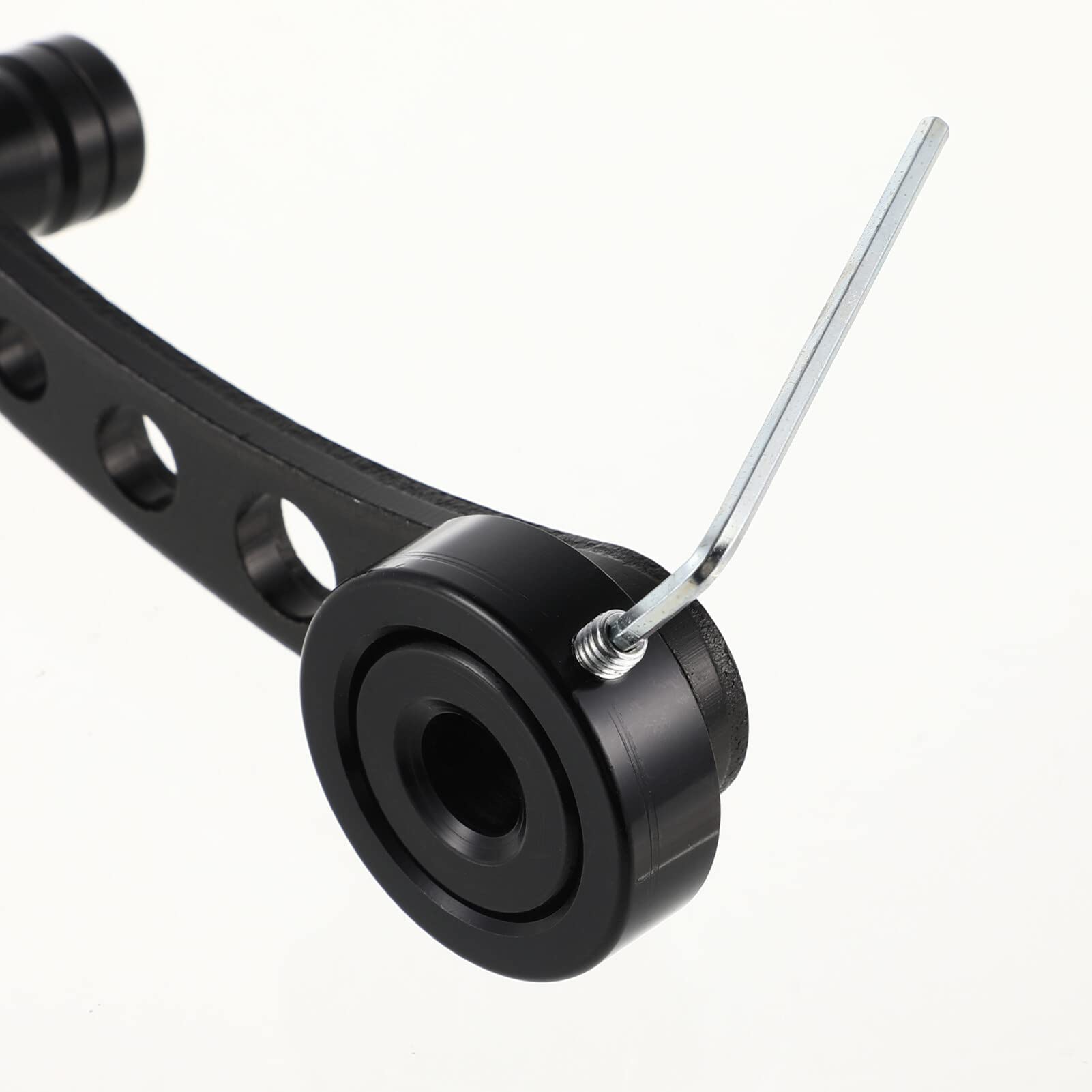 Wakauto, pedivella universale per finestrino auto, manovella in alluminio, manovella per finestrino auto, set per estrattore pedivella, pedivella, pedivelle e leva manuale, colore nero