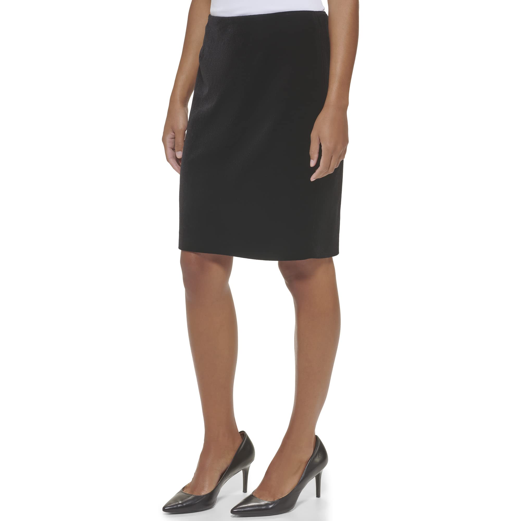Calvin Klein Straight Lux Suit Skirt (Regular and Plus Size) Falda para Mujer