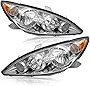 SOCKIR Headlight Assembly Pair Compatible with 2005 - 2006 Toyota Camry LE SE XLE