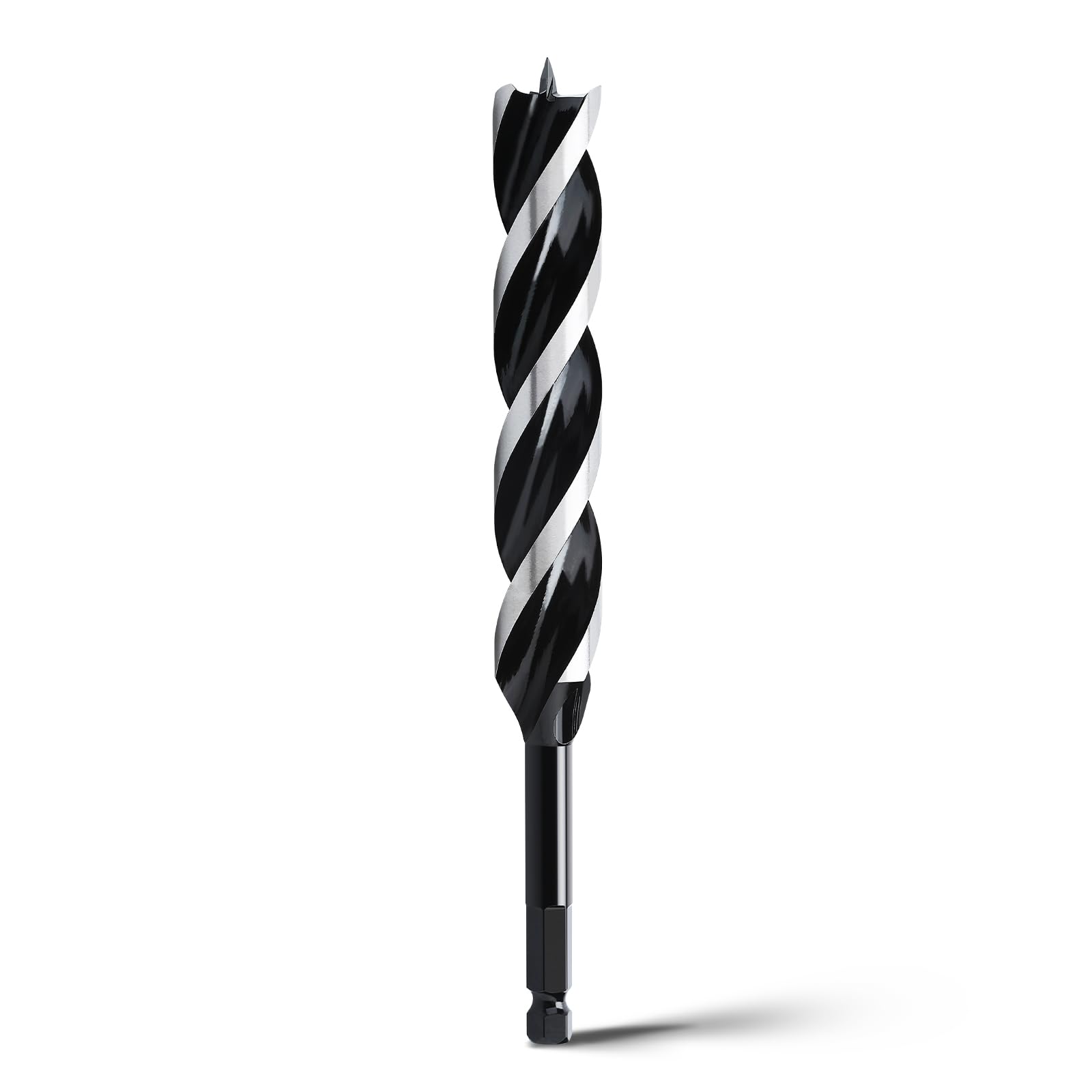 1-1/8"x 9" Auger Drill Bit for Wood,Hex Shank Tri Flute Wood Drill Bit for Soft and Hard Wood,Plastic,Drywall and Composite Materials