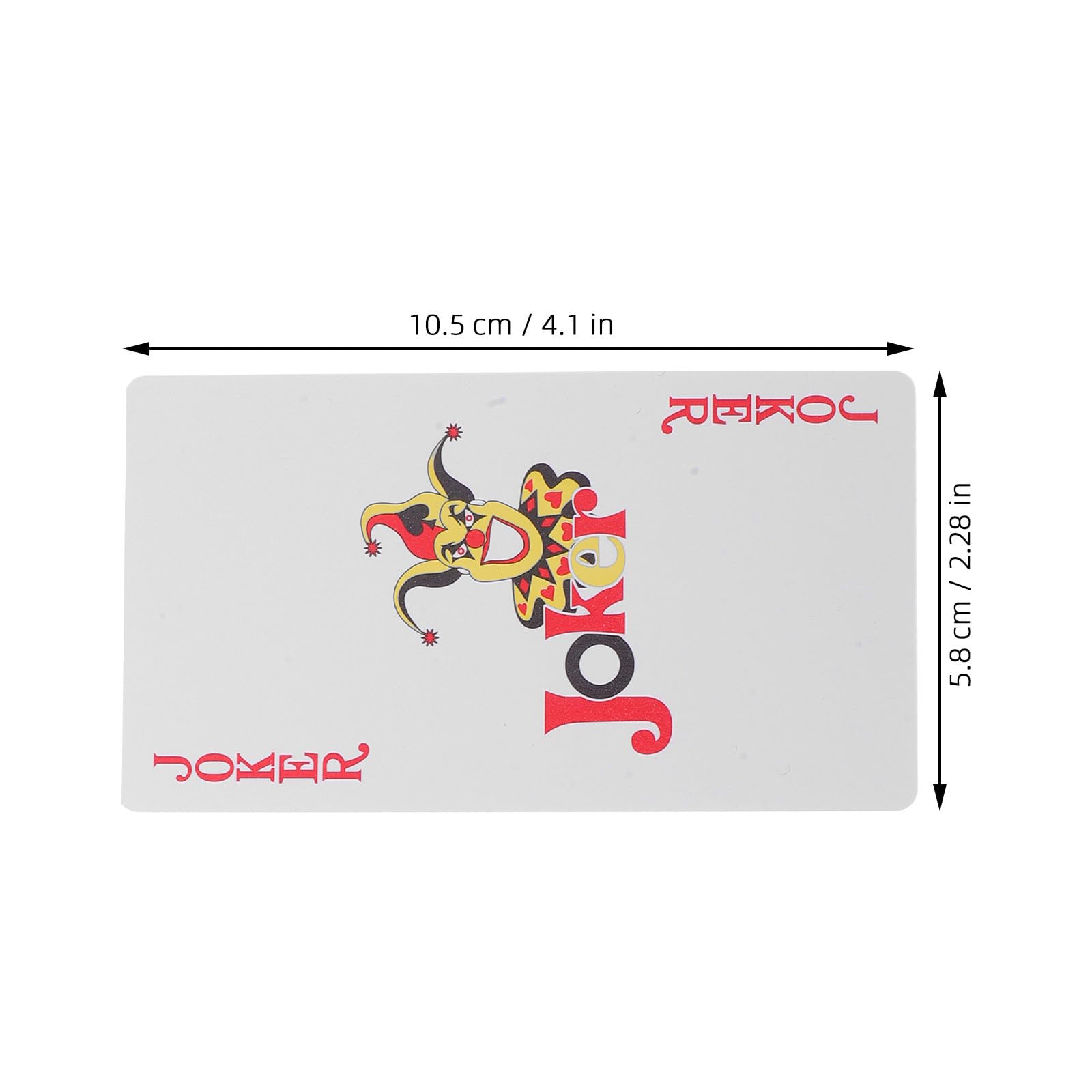 12 Set Carte da Gioco Plastiche Strette per Guan Dan, Formato lungo Rosso