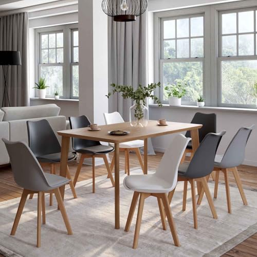 Lot de 8 chaises scandinaves SARA - vue 4