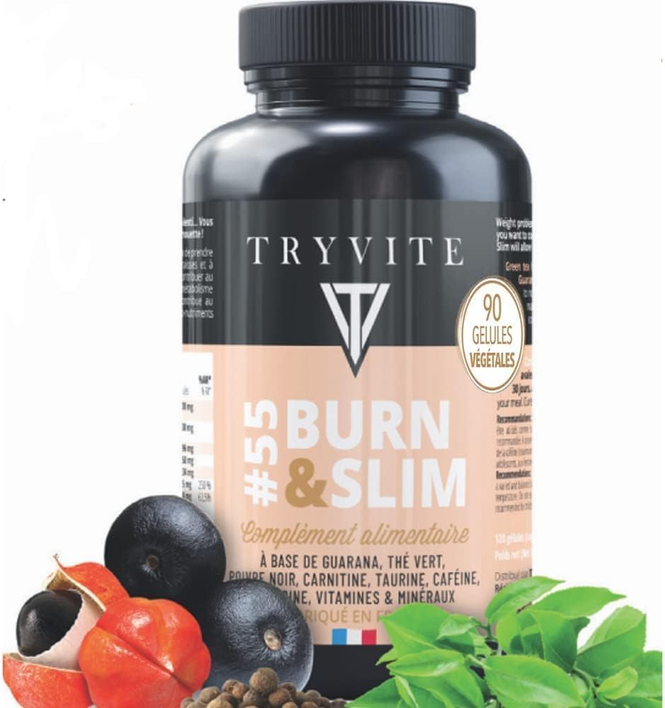 TRYVITE : Formule Extra Forte et Efficace | Action Ciblée | Thé Vert | Guarana | Nopal | Caféine | Poivre noir | Zinc