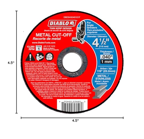 Diablo 4-1/2-Inch Metal Cut-Off Disc