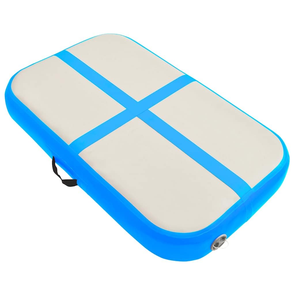 Generico Tappetino Ginnastica Gonfiabile con Pompa 60x100x15 cm PVC Blu,Articoli Sportivi,Esercizio e Fitness,Yoga e Pilates,Tappetini per Yoga e pilates-92653