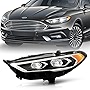 ACANII - For [Full LED Model] 2017-2020 Ford Fusion Factory Style LED DRL Projector Headlight Headlamp - Driver Side
