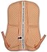 ECP Equine Comfort Products Adjustable Shock Absorbing Memory Foam Half Saddle Pad, Injury Prevention & Pressure Relief, Customizable Fit, Breathable for All Riding Styles, Pale Peach