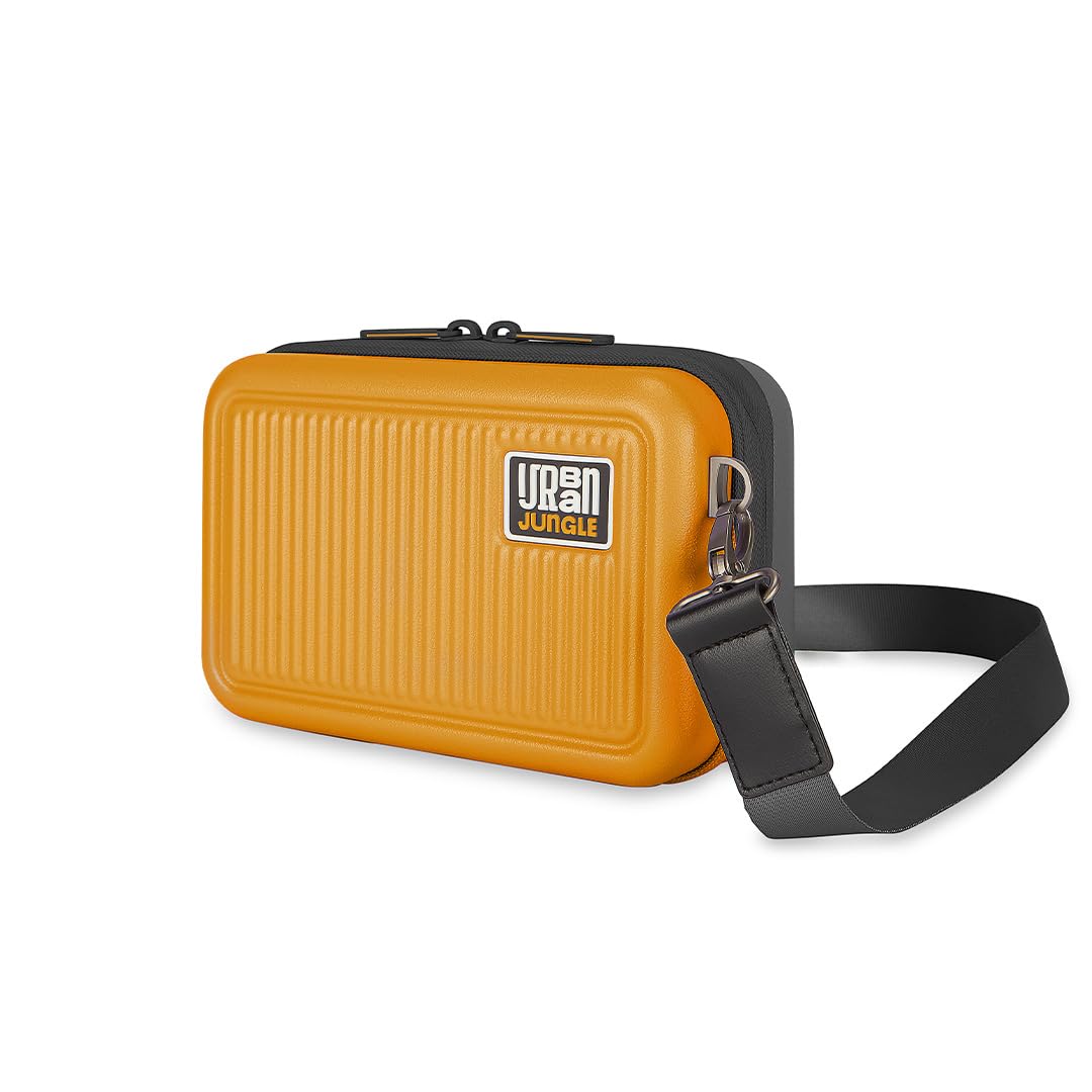 urban jungle by Safari, CitiValut, The Sling Bag | Lightweight & Durable Polycarbonate Cross Body Bag | Multipurpose Travel Accessory | Detachable Adjustable Shoulder Strap (Yellow)-picture-34