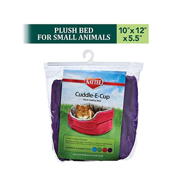 Kaytee super sleeper cuddle-e-cup bed for pet guinea pigs, rats, chinchillas and other small animals - image 3