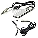 Produktbild Tattoochest 2in1 Tattoo Zubehör Set mit 1 Stück von Fußschalter Pedal Footswitch Klinkenstecker Tattoo Fußpedal Tattoo Fußschalter Tattoo Trittschalter Fußpedal für Tattoomaschine und Tattoo Netzteil in Schwarz plus 1 Stück Clip-Cord Clipcord Tattoo Netzteil Kabel Adapterkabel für Tattoomaschine & Tattoo Netzteil