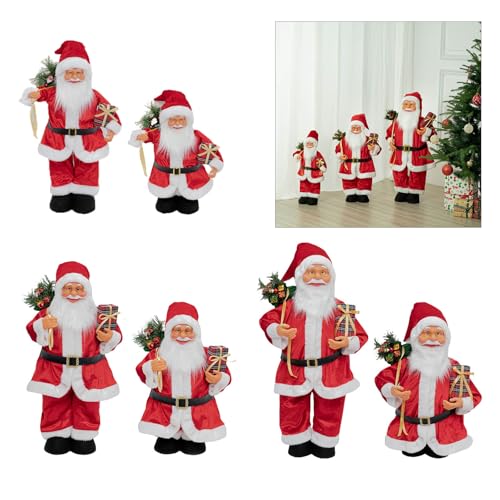Figurine de Père Noël gain de place, grand format ajustable pour petit espace - 3