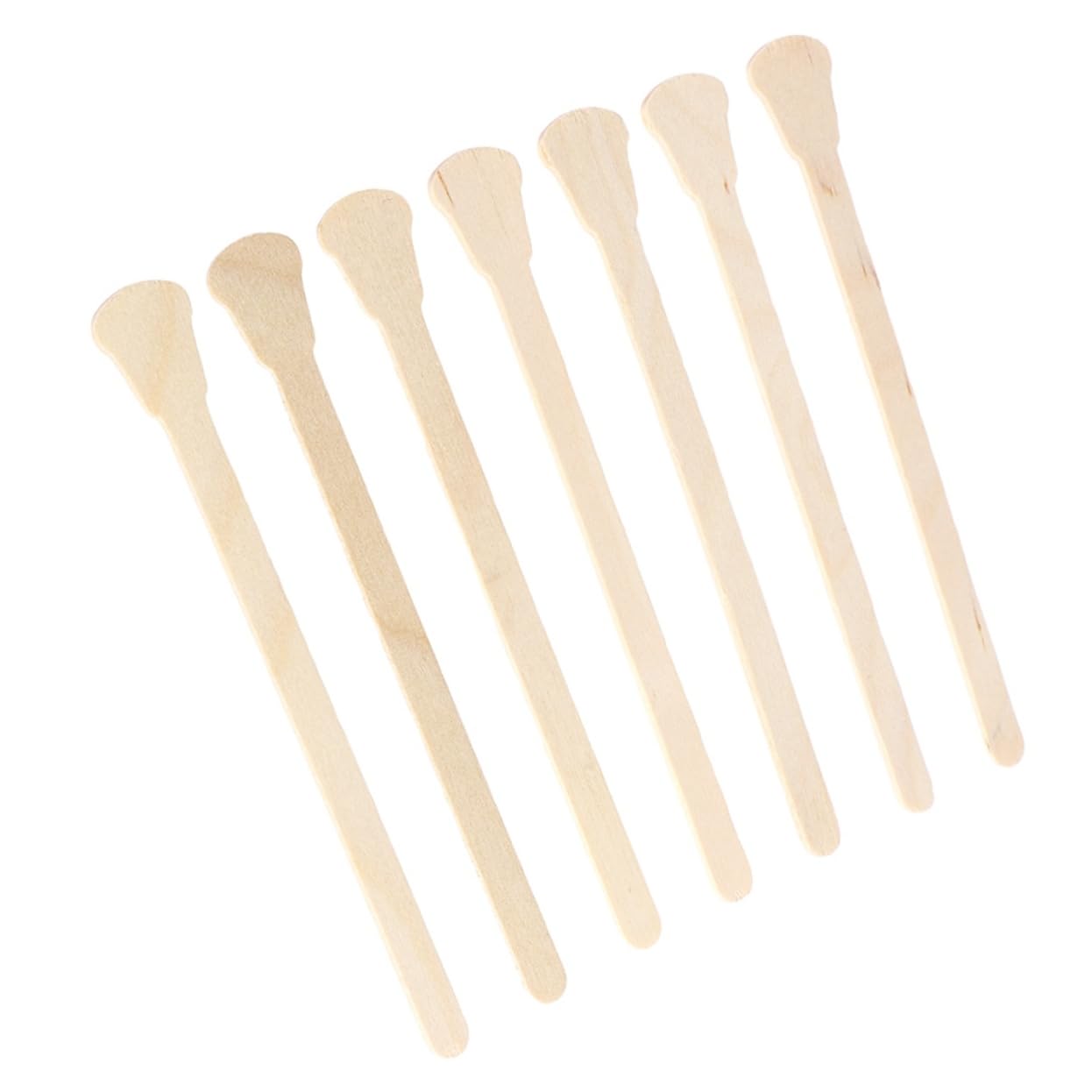 Beatifufu 500pcs Wooden Hair Removal Stick Facial Wax Applicator for Nose Nose Wax Applicator Hair Stick Spatula