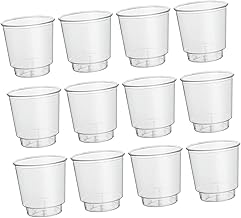 100 Peças Copos Descartáveis Copos De Água Descartáveis Copos Descartáveis Transparentes Copos De Vidro Copos De Bebida Empilháveis Copos De Refrigerante Copo De Café