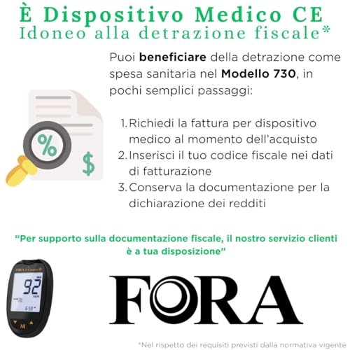 FORA 6-in-1 Cholesterin Messgerät mit Bluetooth, Starterset inkl. 10 Gesamtcholesterin-Teststreifen, Schwarz