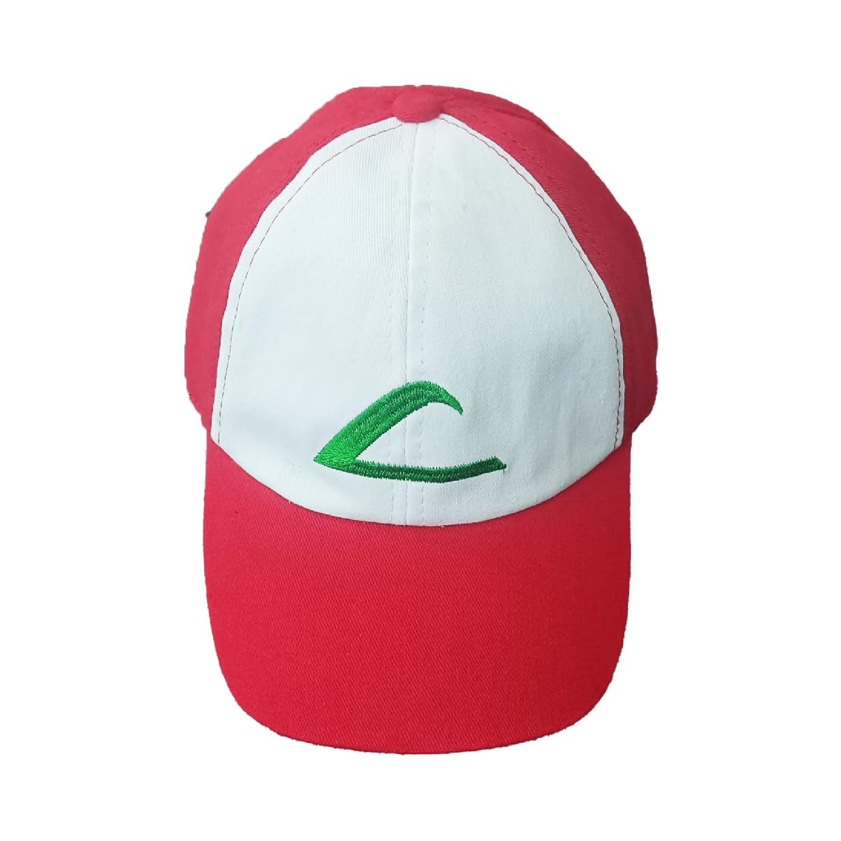 ayaa fashions Ash Ketchum Cosplay Cap, Red and White Baseball Cap with Green Logo Embroidery-picture-28