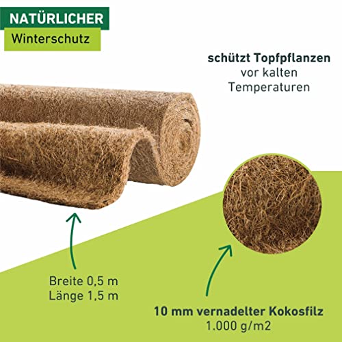 Kokosmatte Windhager Kokos-Filzmatte für Frost- und Kälteschutz