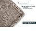 PAVILIA Sherpa Throw Blanket for Couch Sofa, Taupe Tan Fluffy Warm Plush Blanket for Bed, Cozy Super Soft Lightweight Throw, Fuzzy Decorative Blanket, All Season Home, 50x60