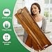 Large Acacia Serving Board with Handles, 36 x 12 Inch Rectangular Charcuterie Platter, Natural Wood Server for Meat, Cheese Board, and Party Appetizers, Extra Long 3ft, Light