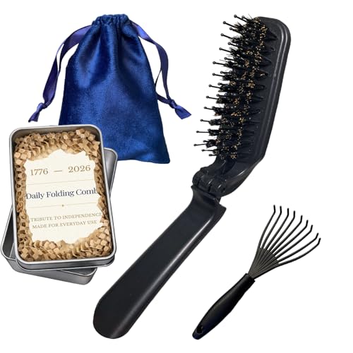 Kit portátil plegable de peine para viaje compacto miniatura 1
