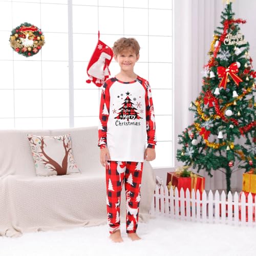 Family Christmas Pyjamas Set Mens Womens Funny Printed Xmas Pajamas Matching Pyjama Kids Comfortable His and Hers Pjs Family Cartoon Cute Boys Girls Matching Christmas Pjs - Image 5