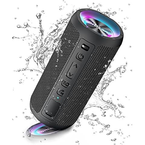 Ortizan Portable Bluetooth Speaker with LED Light Cover