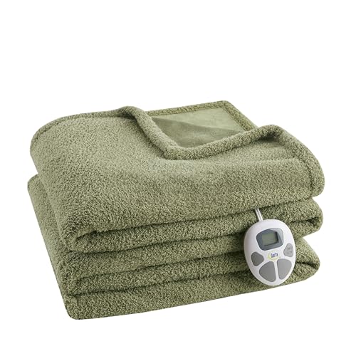 Serta Heated Blanket, Electric Twin Size, Soft,...