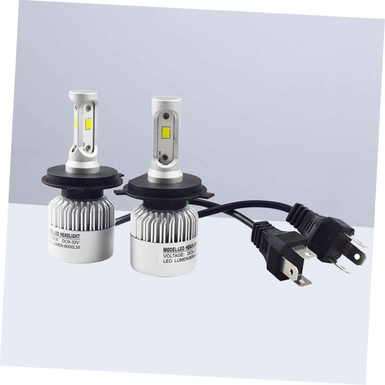 TOPPERFUN Csp Velocidad para Bombillas Chips Ventilador LED Mini Coche H4 de Aluminio de Alta y Conductor, Paquete de 2 Unidades para Faros Delanteros