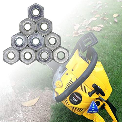 QHALEN Replacement 10Pcs Bar Nuts for STIHL Chainsaw MS170 MS180 MS230 MS250 MS380 MS381 017 018 023 025