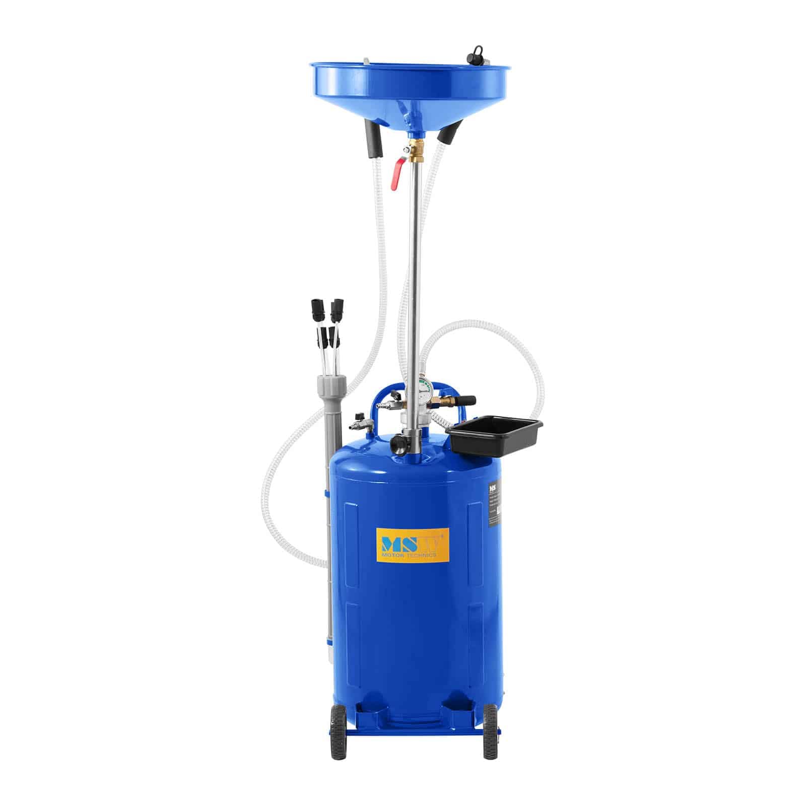 MSW Motor Technics MSW MSW-ODE-70 Récupérateur D'Huile De Vidange Vidangeur Aspirateur par Aspiration (70 l, 0-3 Bar, 3 l/Min, Hauteur réglable : 900 - 1 450 mm)