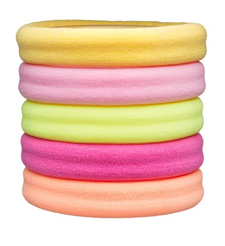 L. Erickson Sport Pony Ponytail Holder Hair Ties, Set of Five