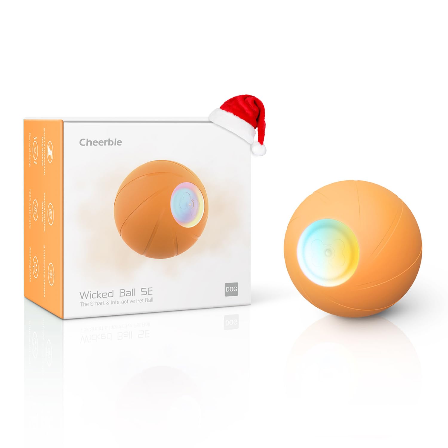 Photo 1 of Cheerble [3 Interactive Modes] Intelligent Interactive Dog Toy Ball, Wicked Ball SE, Active Rolling Ball for Puppy/Small Dogs with LED Lights, DC Rechargeable