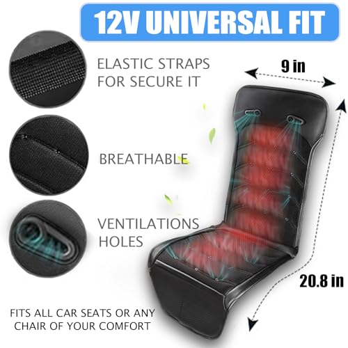 Lgnora Cooling And Heated Car Seat Covers,Heated Car Seat Cushion,12V Cooling Seat Cushion For Car,Winter And Summer Car Seat Covers.Front Seat Cushion thumb #6