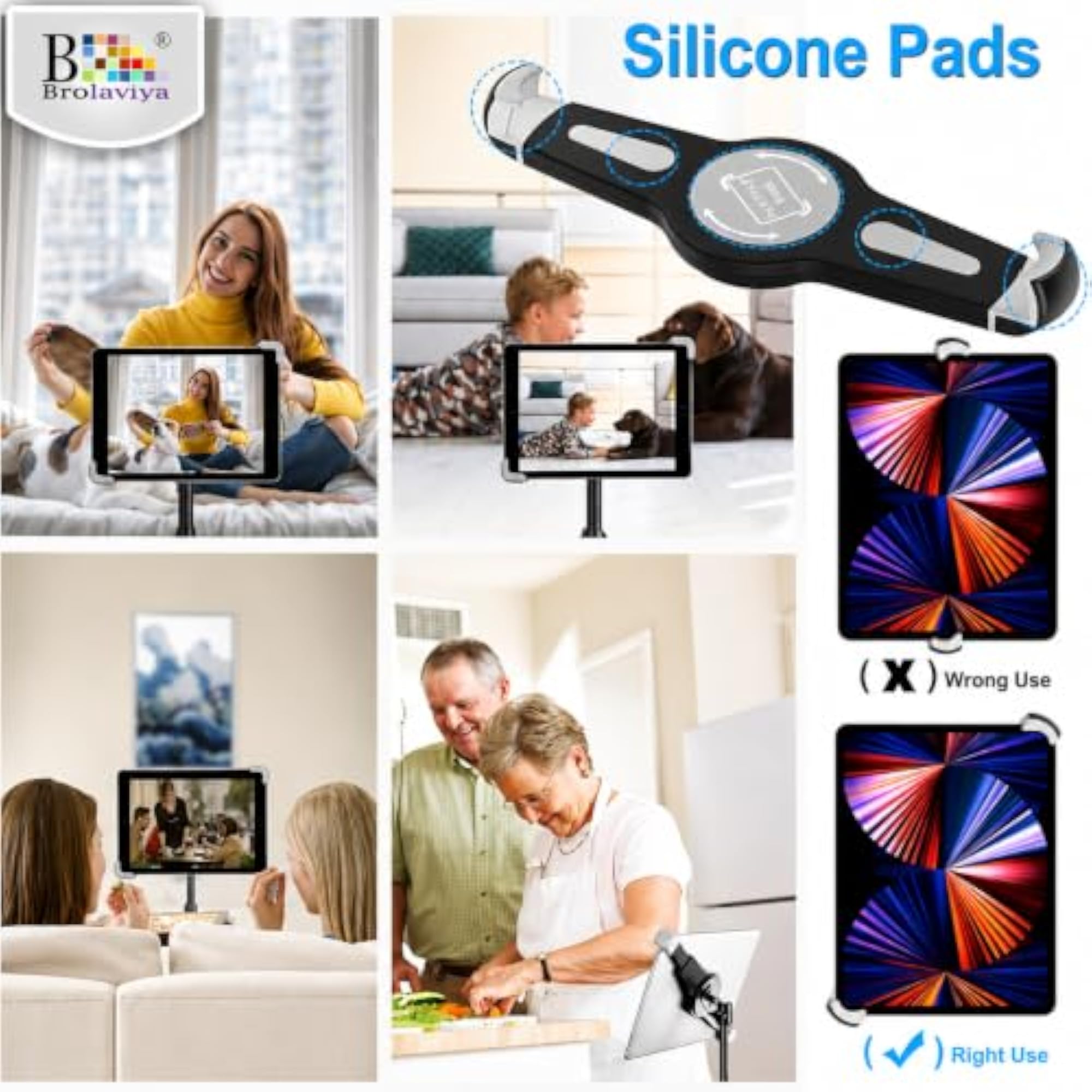 Tablet Tripod Floor Stand for Home and Office