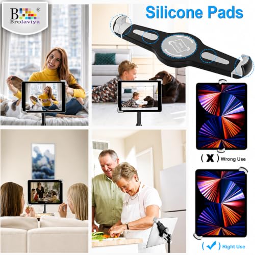 Image of BROLAVIYA Tablet Tripod Floor Stand for Home,Office, Stage for All 9.5~14.5 Diagonal inches Large Display Devices