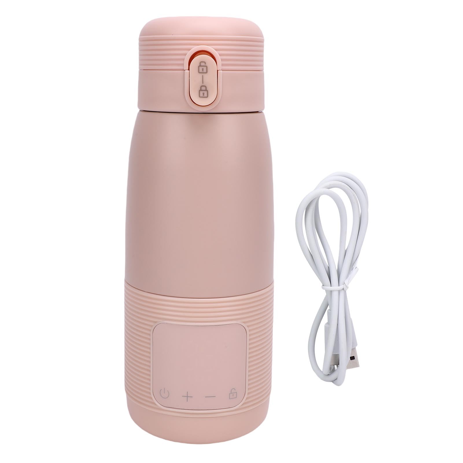 Generic Podgrzewacz do Butelek na Baterie, Szybko Nagrzewający się, Przenośny Podgrzewacz do Mleka do Podróży Samochodem (350ml 5000mAh)