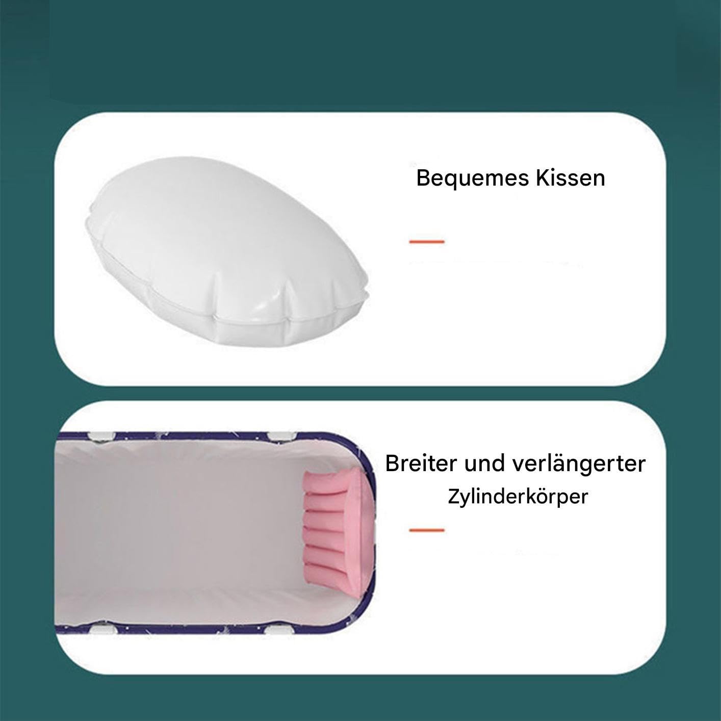 Klappbare Badewanne - Tragbare Wanne Für Erwachsene - Rechteckige Badeeimer für Erwachsene Kinder Alltag Reise Camping Outdoor Badezimmer