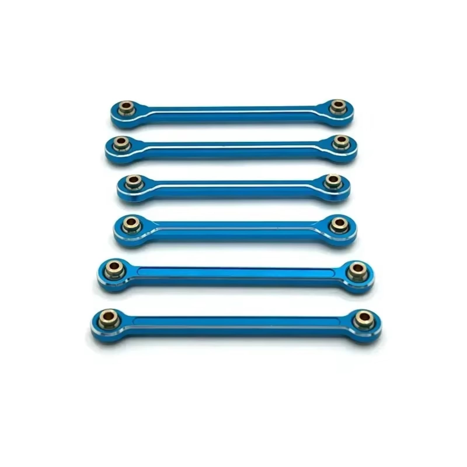 RC Upgrade Accessories for MJX for 10208 1/10 Metal Turnbuckles Pull Rod Link Rod Steering Rod Set RC Car Upgrade Parts Accessories Replacement(Blue)