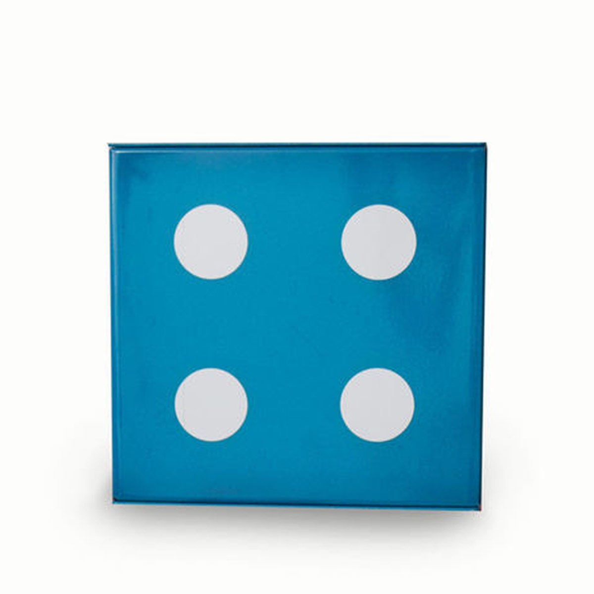 Elite Dice Tin with Hinged Lid, Blue