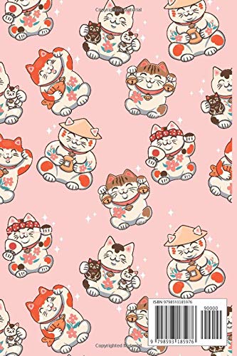 Cute Maneki-Neko ( Japanease Lucky Cat or Fortune Cat ) Notebook : Bring Good Luck and Creative Idea 6" x 9" 120 Pages (Maneki Neko NoteBook) - Image 2