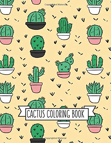 Cactus Coloring Book: Coloring Toy Gifts for Kids or Adults | Cute Easy and Relaxing Realistic Animal Large Print Birthday Gifts