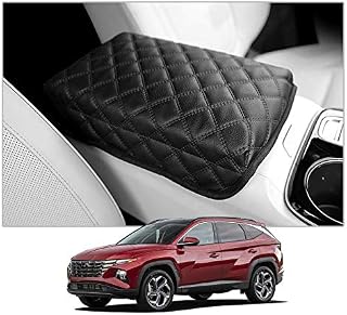 CDEFG Tucson NX4 2021 Update środkowy podłokietnik pokrywa ochrona przed zadrapaniami konsola środkowa ochrona sztuczna skóra podłokietnik Box Center Console Cover akcesoria do wnętrza samochodu