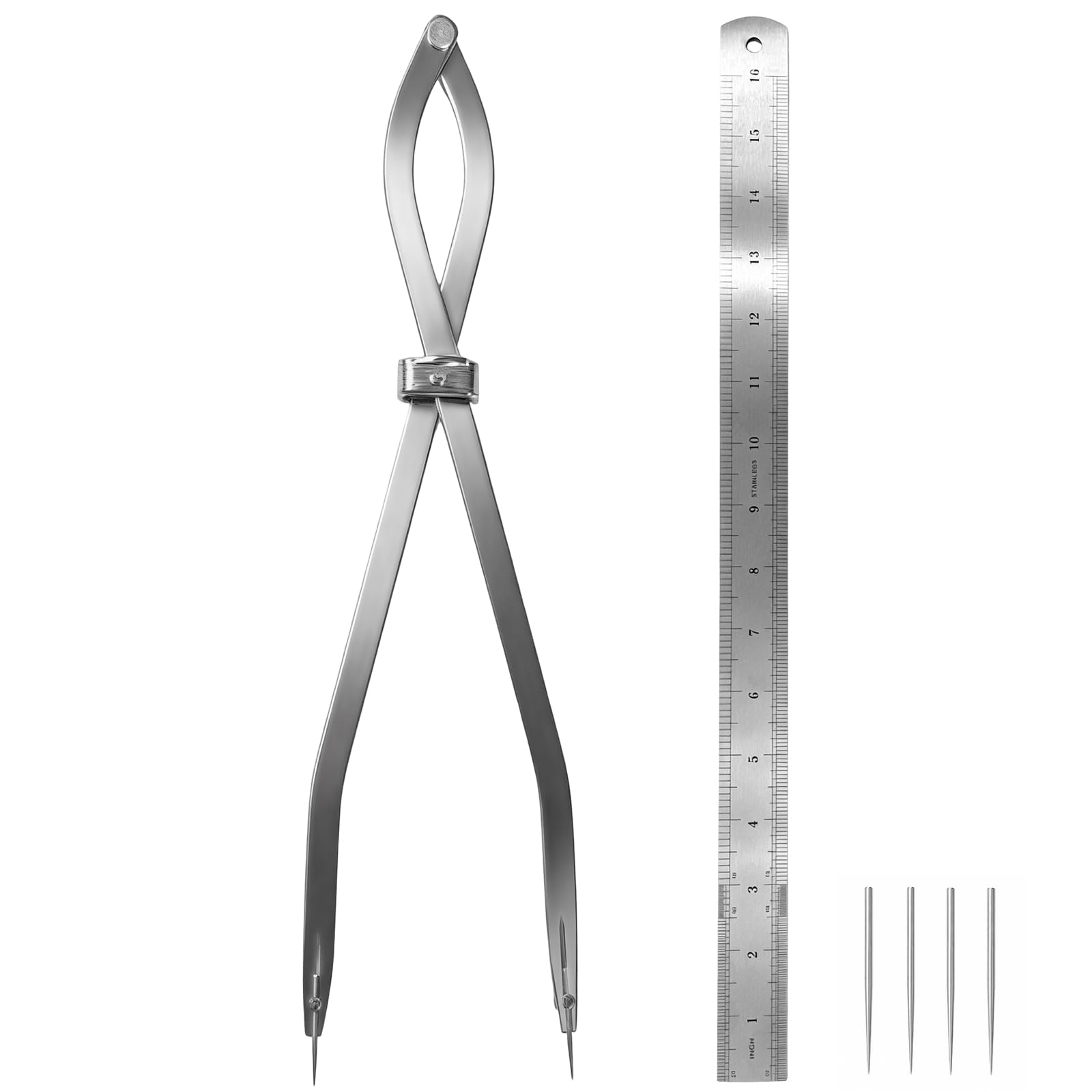 Circle Scriber Tool - 2PC Set for Woodworking & Metal -10