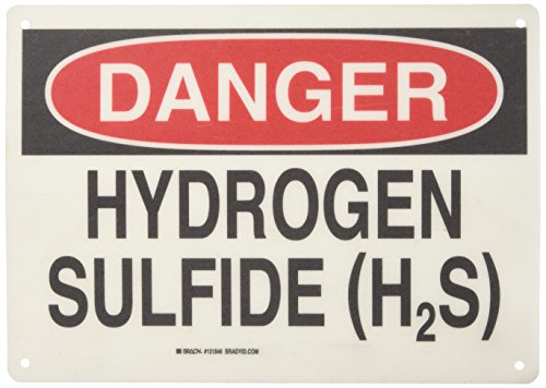 Panneau chimique Brady rigide pour signalisation murale de danger