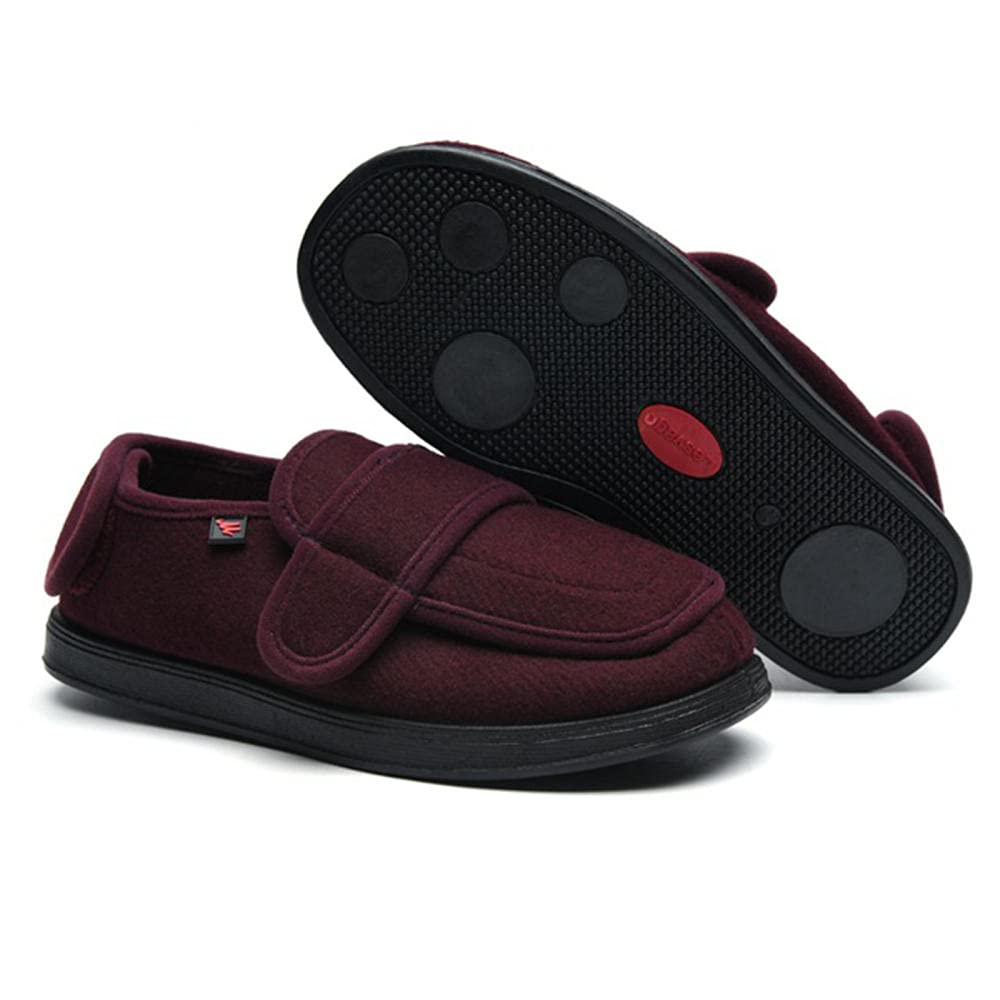 Chaussons diabétiques avec semelle antidérapante en caoutchouc et mousse mémoire