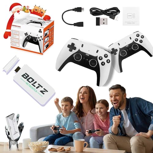 Boltz Retrostick - Boltz Retro Stick - Plug and Play Video Games for TV Retro Stick, 2025 New Retro Gaming Console Built in 75,000+ Games with 18 Emulators, Classic Games Without Downloading (256G)