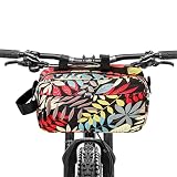 Axiniu Bike Handlebar Bag,Multi-functional Waterproof Resistant Mountain Bike Crossbar Front Bag Roa