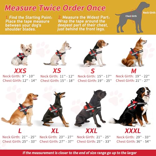 Opstin Service Dog Vest, ID Tag + 50 ADA Information Cards, Service Dog Harness in Sizes X Small to XX Large, Metal Dog Tag has Ruggedized Clip, 2-Sided Service Animal Cards,ESA Accessory Set Small - Image 7