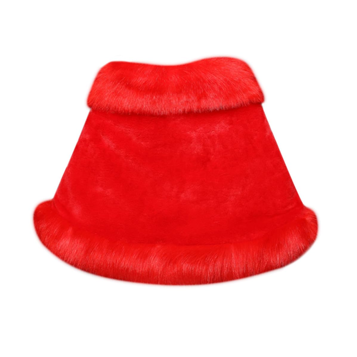Châle de Mariage en Peluche Rouge, Cape D'épaule Élégante pour Femme | Peluche Douce, pour Fêtes de Mariage et Soirées de Bal, Style Simple et Charmant