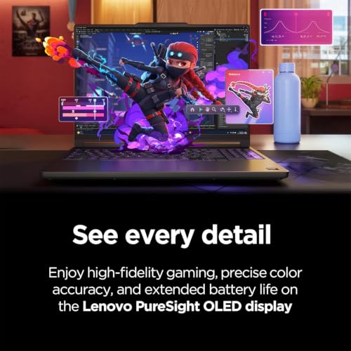 Image of Lenovo Legion 5a 2026 Gaming Laptop, Ryzen 7 250, NVIDIA GeForce RTX 5060 | 15.3 inch 2.5K WQXGA PureSight OLED Display 165Hz, 32GB DDR5 RAM, 1TB SSD, Wi-Fi 7, RGB Backlit, Win 11 Home, w /1TB Portable HDD