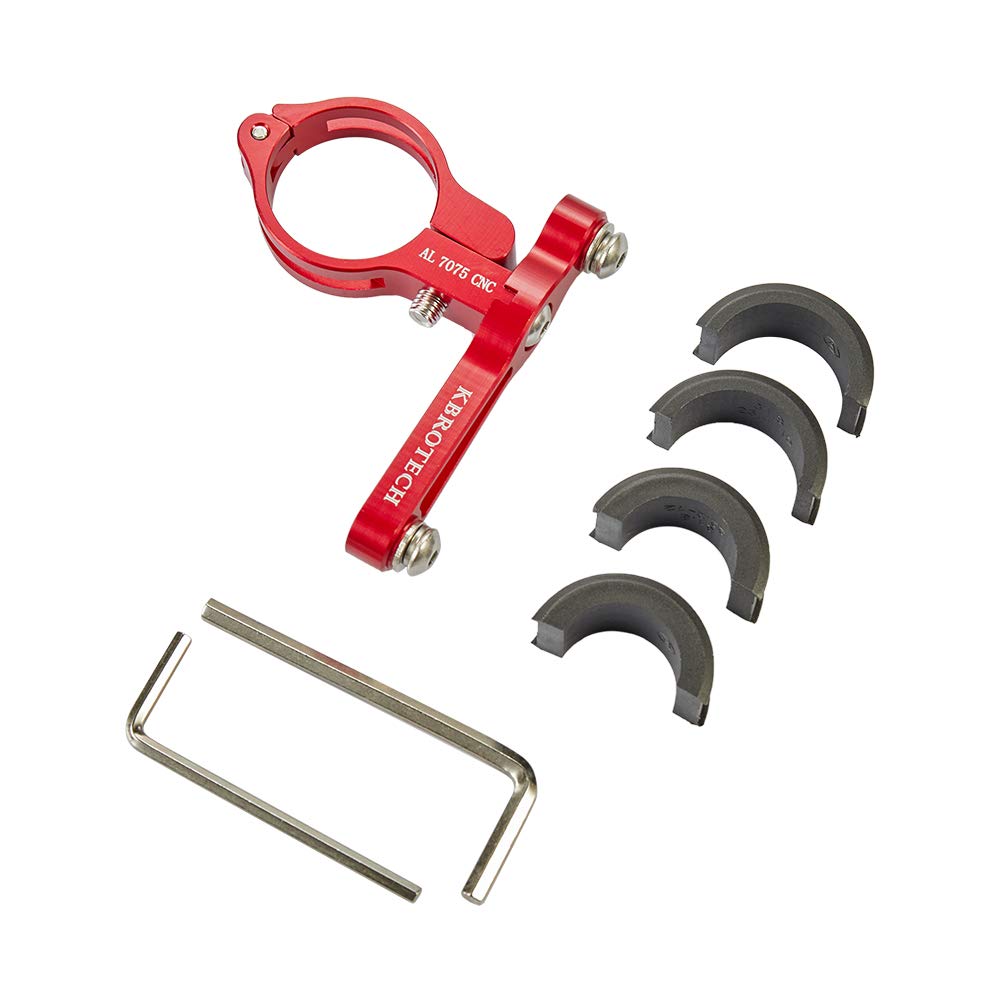 KbrotechBicycle Water Bottle Cage Holder Mount Adapter Adjustable Compatible Bike Handlebar Seatpost Fork Ultra Strong 7075 Aluminum Alloy CNC Machined